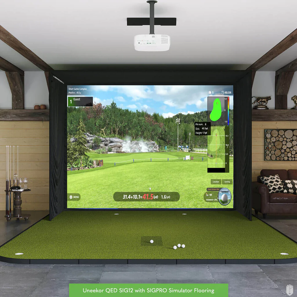 uneekor-qed-sig12-with-sigpro-golf-simulator-flooring