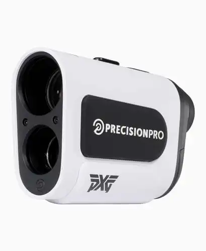 PXG NX10 Precision Pro Premium Golf Rangefinder Laser Accuracy, 6X Magnification, Water Resistant, Adaptive Slope, Pulse Vibration, Magnetic Grip, HD LCD Display